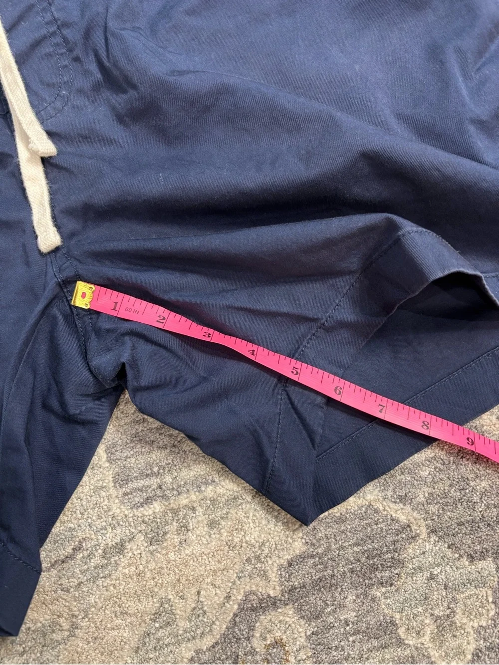 J. Crew Navy Blue Men’s Elastic Waist Khaki Shorts